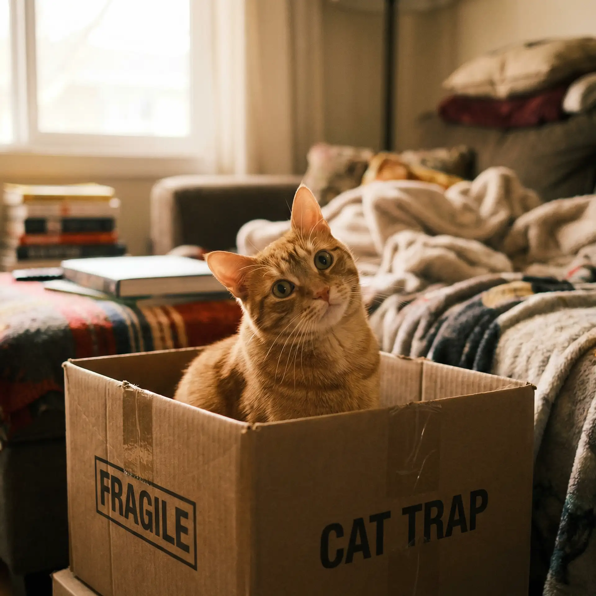 橘猫躲在纸箱里 - 水怪2在线观看免费观看