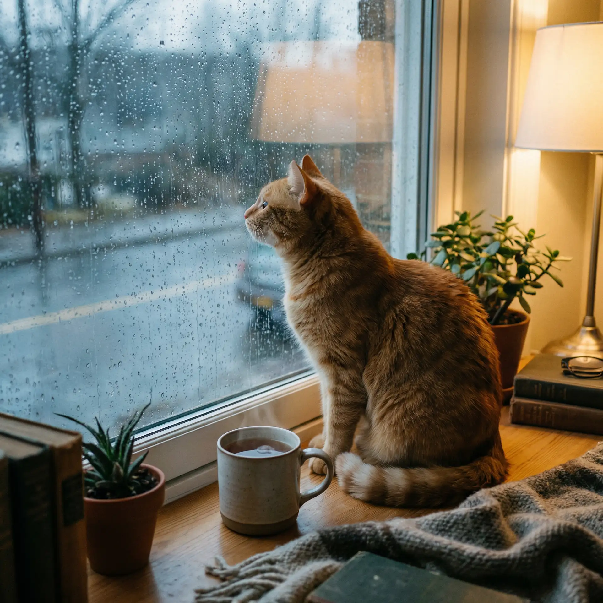 猫咪望着窗外的雨 - 水怪2在线观看免费观看